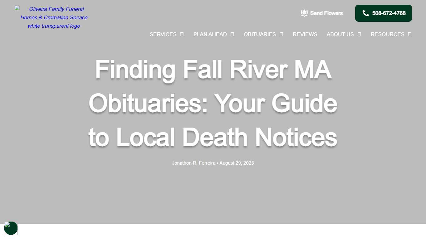 Finding Fall River MA Obituaries: Your Guide to Local Death Notices